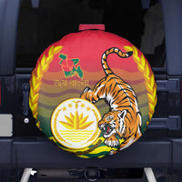 Bangladesh Independence Day Spare Tire Cover Royal Bengal Tiger With Coat Of Arms - Wonder Print Shop