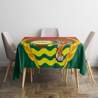 Bangladesh Independence Day Tablecloth Royal Bengal Tiger With Coat Of Arms - Wonder Print Shop