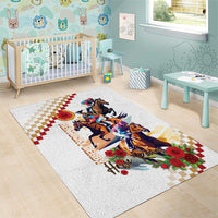 Kentucky Horse Racing Area Rug 2025 Happy 151st Anniversary With Roses LT14