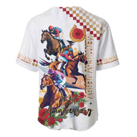 Kentucky Horse Racing Baseball Jersey 2025 Happy 151st Anniversary With Roses LT14