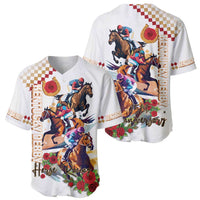 Kentucky Horse Racing Baseball Jersey 2025 Happy 151st Anniversary With Roses LT14