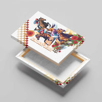 Kentucky Horse Racing Canvas Wall Art 2025 Happy 151st Anniversary With Roses LT14