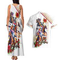 Kentucky Horse Racing Couples Matching Tank Maxi Dress and Hawaiian Shirt 2025 Happy 151st Anniversary With Roses LT14