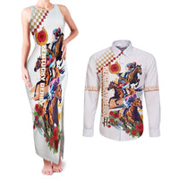 Kentucky Horse Racing Couples Matching Tank Maxi Dress and Long Sleeve Button Shirt 2025 Happy 151st Anniversary With Roses LT14