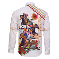 Kentucky Horse Racing Family Matching Mermaid Dress and Hawaiian Shirt 2025 Happy 151st Anniversary With Roses LT14