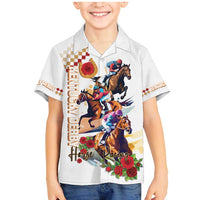 Kentucky Horse Racing Family Matching Mermaid Dress and Hawaiian Shirt 2025 Happy 151st Anniversary With Roses LT14