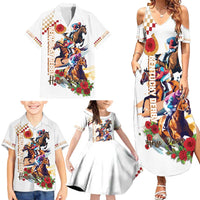Kentucky Horse Racing Family Matching Summer Maxi Dress and Hawaiian Shirt 2025 Happy 151st Anniversary With Roses LT14