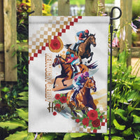 Kentucky Horse Racing Garden Flag 2025 Happy 151st Anniversary With Roses LT14
