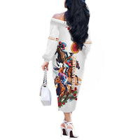 Kentucky Horse Racing Off The Shoulder Long Sleeve Dress 2025 Happy 151st Anniversary With Roses LT14