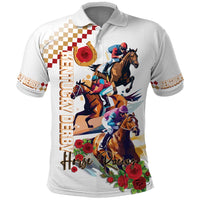 Kentucky Horse Racing Polo Shirt 2025 Happy 151st Anniversary With Roses LT14