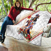 Kentucky Horse Racing Quilt 2025 Happy 151st Anniversary With Roses LT14
