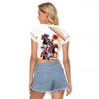 Kentucky Horse Racing Raglan Cropped T Shirt 2025 Happy 151st Anniversary With Roses LT14