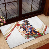 Kentucky Horse Racing Rubber Doormat 2025 Happy 151st Anniversary With Roses LT14