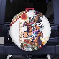 Kentucky Horse Racing Spare Tire Cover 2025 Happy 151st Anniversary With Roses LT14