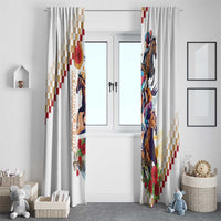 Kentucky Horse Racing Window Curtain 2025 Happy 151st Anniversary With Roses LT14