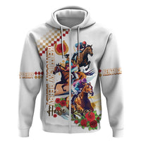 Kentucky Horse Racing Zip Hoodie 2025 Happy 151st Anniversary With Roses LT14