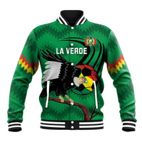 Custom Bolivia Football Baseball Jacket Andean Condor Vamo La Verde
