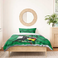 Custom Bolivia Football Bedding Set Andean Condor Vamo La Verde