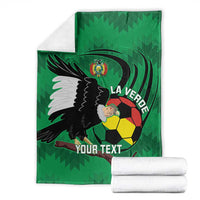 Custom Bolivia Football Blanket Andean Condor Vamo La Verde
