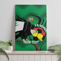 Custom Bolivia Football Canvas Wall Art Andean Condor Vamo La Verde