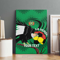 Custom Bolivia Football Canvas Wall Art Andean Condor Vamo La Verde