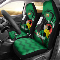 Custom Bolivia Football Car Seat Cover Andean Condor Vamo La Verde