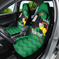 Custom Bolivia Football Car Seat Cover Andean Condor Vamo La Verde