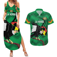 Custom Bolivia Football Couples Matching Summer Maxi Dress and Hawaiian Shirt Andean Condor Vamo La Verde
