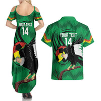 Custom Bolivia Football Couples Matching Summer Maxi Dress and Hawaiian Shirt Andean Condor Vamo La Verde