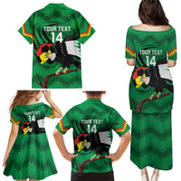 Custom Bolivia Football Family Matching Puletasi and Hawaiian Shirt Andean Condor Vamo La Verde