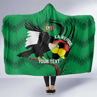 Custom Bolivia Football Hooded Blanket Andean Condor Vamo La Verde
