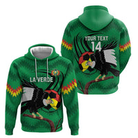 Custom Bolivia Football Hoodie Andean Condor Vamo La Verde
