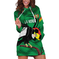 Custom Bolivia Football Hoodie Dress Andean Condor Vamo La Verde
