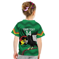 Custom Bolivia Football Kid T Shirt Andean Condor Vamo La Verde