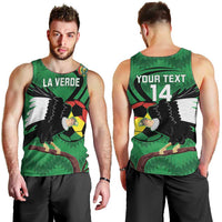 Custom Bolivia Football Men Tank Top Andean Condor Vamo La Verde