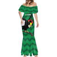 Custom Bolivia Football Mermaid Dress Andean Condor Vamo La Verde