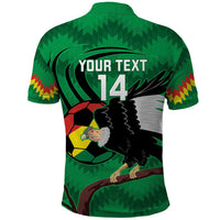 Custom Bolivia Football Polo Shirt Andean Condor Vamo La Verde