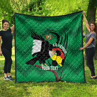 Custom Bolivia Football Quilt Andean Condor Vamo La Verde