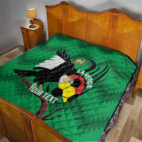 Custom Bolivia Football Quilt Andean Condor Vamo La Verde