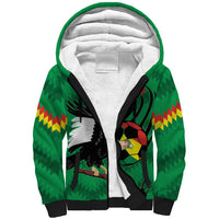 Custom Bolivia Football Sherpa Hoodie Andean Condor Vamo La Verde