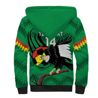 Custom Bolivia Football Sherpa Hoodie Andean Condor Vamo La Verde