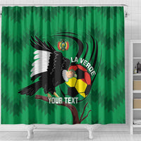 Custom Bolivia Football Shower Curtain Andean Condor Vamo La Verde