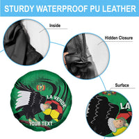 Custom Bolivia Football Spare Tire Cover Andean Condor Vamo La Verde