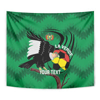 Custom Bolivia Football Tapestry Andean Condor Vamo La Verde