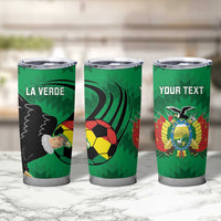 Custom Bolivia Football Tumbler Cup Andean Condor Vamo La Verde