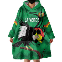 Custom Bolivia Football Wearable Blanket Hoodie Andean Condor Vamo La Verde