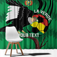 Custom Bolivia Football Window Curtain Andean Condor Vamo La Verde