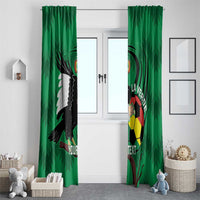 Custom Bolivia Football Window Curtain Andean Condor Vamo La Verde