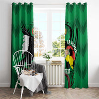 Custom Bolivia Football Window Curtain Andean Condor Vamo La Verde