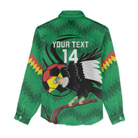 Custom Bolivia Football Women Casual Shirt Andean Condor Vamo La Verde